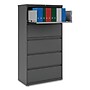Alera® Lateral File, 5 Legal/Letter/A4/A5-Size File Drawers, Black, 36" x 18.63" x 67.63"~#|#~142692F8-5489-456D-8579193108CE770F_sc7