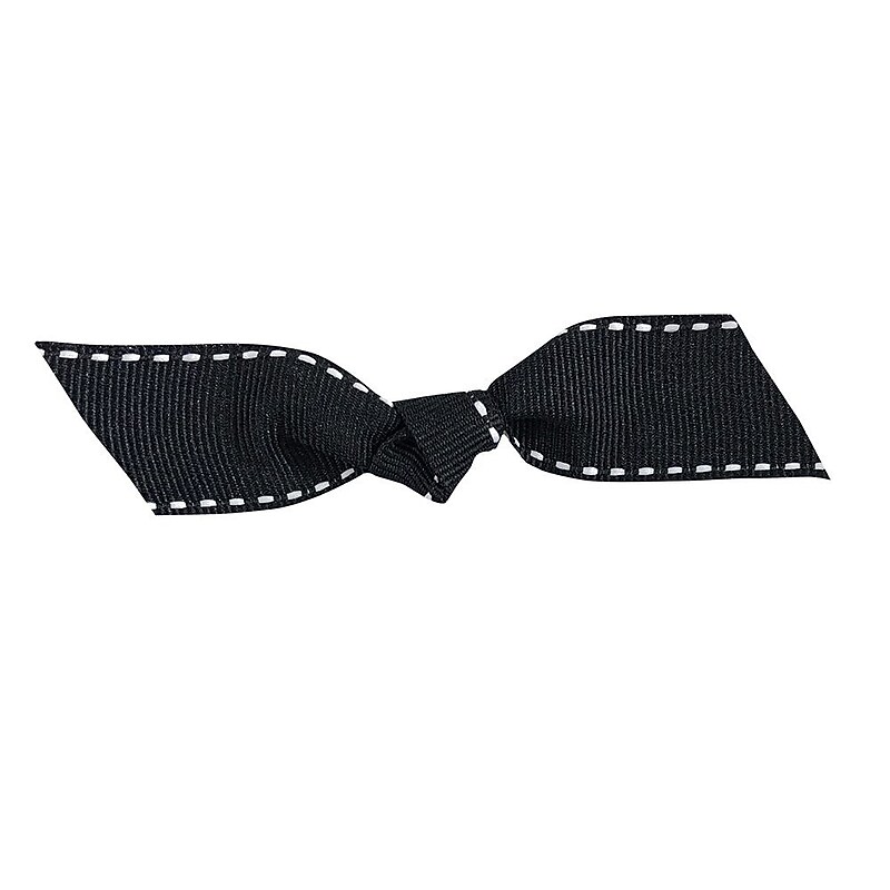 JAM Paper Grosgrain Ties, Black/White , 100/Pack (52640349325) image 1
