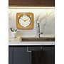 Infinity Instruments Square Retro Saffron Wall Clock, 9.25" (13228SY-4103)~#|#~142A0D99-B46B-4335-9D5A73EE4DB49293_sc7