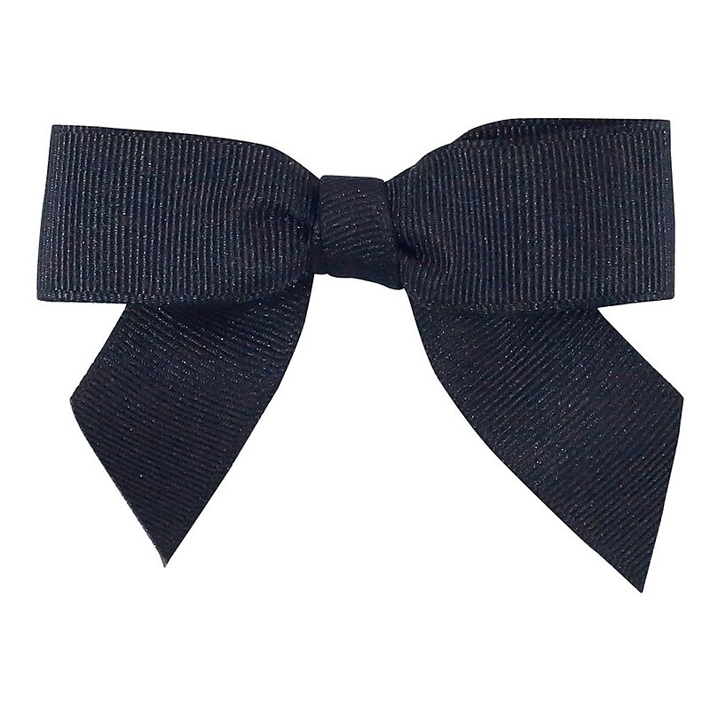 JAM Paper Grosgrain Bows, Black Grosgrain, 100/Pack (52640349304) image 1