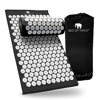 貼って寝る！10セット★ニードル2000＆1500◎2種類♡アイシート付◎新品！ Bed of Nails Acupressure Mat, Black (1910) | Staples