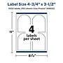 Avery Laser/Inkjet Multipurpose Labels, 3.5"  x 4.75", Matte White, 1000/Box (94600)~#|#~143090DE-E70C-400C-A2763101A3DC8436_sc7