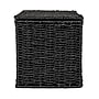 Household Essentials Small Handwoven Paper Rope Wicker Basket with Lid, Black (HE1193)~#|#~1438F329-35BC-4EB1-AD26442B132A1C12_sc7