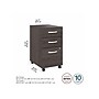 Bush Business Furniture Hybrid 3-Drawer Mobile Vertical File Cabinet, Letter/Legal Size, Lockable, Storm Gray (HYF216SGSU-Z)~#|#~143A3F15-B5D0-49D5-A39F4C4CD8B316C6_sc7