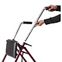Medline 2-Wheeled Folding Steel Rollator, Adult, Burgundy (RLT-600S-5BG)~#|#~143C3733-E7BA-4B24-8E853FFD1FDDAD46_sc7