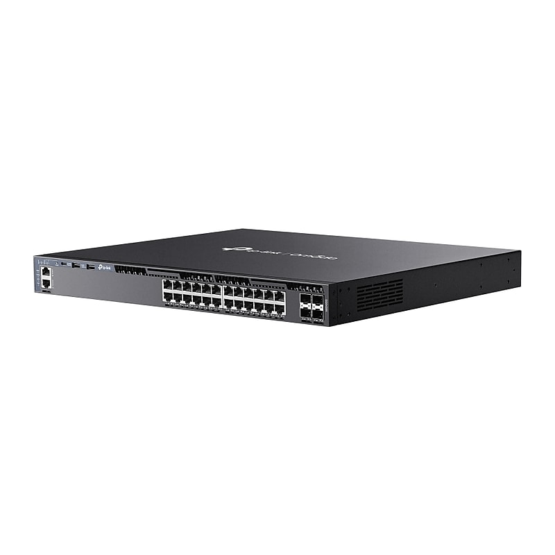TP-Link Omada 24-Port Gigabit Layer 3 Managed Switch, 10 Gbps, Black (SG6428X) image 1