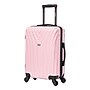 InUSA Vasty 22.44" Hardside Suitcase, 4-Wheeled Spinner, TSA Checkpoint Friendly, Pink (IUVAS00S-PNK)~#|#~143D69C9-EAF6-4273-A47E720F0DC3D6EB_sc7