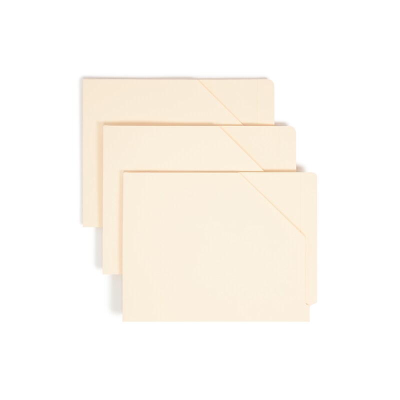 Smead Recycled Heavy Duty Reinforced File Jacket, Letter Size, Manila, 100/Box (75700) image 1