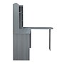 Techni Mobili 47" Modern L-Shaped Desk with Hutch, Gray (RTA-8410-GRY)~#|#~14478BB2-3858-4EA4-99E9EE32FFF86B49_sc7