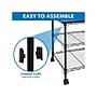 Mount-It! 3-Shelf Steel/Laminate Large Printer Cart with Wheels, Black (MI-7856)~#|#~1447D139-C73E-4F4B-9C6D2AAC2CB15837_sc7