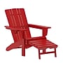 Flash Furniture Halifax Adirondack Chair with Cup Holder and Pull Out Ottoman, Red (LEHMP1045110RD)~#|#~1447DB41-4D5D-40F6-A01BC69F728C6525_sc7