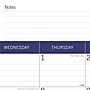 2026 Blueline DuraGlobe Bamboo Fiber 22" x 17" Monthly Desk Pad Calendar, Blue/White (C177227)~#|#~144A3AC7-5A8C-4613-B36E5E7C270ECE8F_sc7