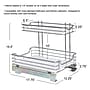 Household Essentials Glidez 2-Tier Steel Pull-Out Storage Organizer with Plastic Liners, Chrome (HH61765-1)~#|#~144AF3CB-30F0-4948-8BE49270C2F5723D_sc7