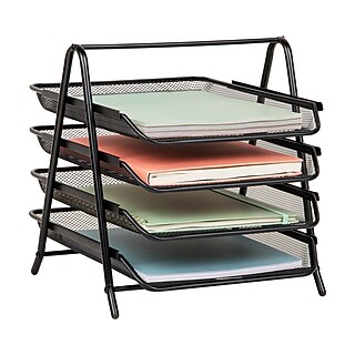 Staples® BookLift Plastic Document Stand with Lip, Black (88980