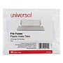 Universal Hanging Folder Tab, 2.24", Clear, 25/Pack (UNV42215)~#|#~144C0715-B6B1-4B65-BE12B64BBF31DE85_sc7