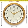 Infinity Instruments Round Retro Saffron Wall Clock, Aluminum, 15" (10940SY-15)~#|#~144E9621-CA41-4738-A666E4ED0616A72F_sc7
