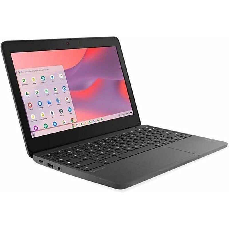 Lenovo 100e Chromebook Gen 4 11.6" Lcd Laptop, Intel N100, 8GB RAM, 64GB eMMC, 12 Hour Battery, Chrome OS, Gray image 1