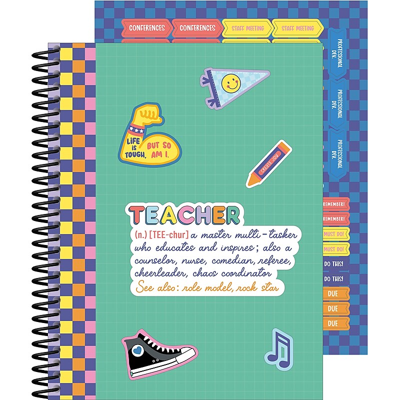 Carson Dellosa Education We Stick Together Teacher Planner, Multicolored (105050) image 1