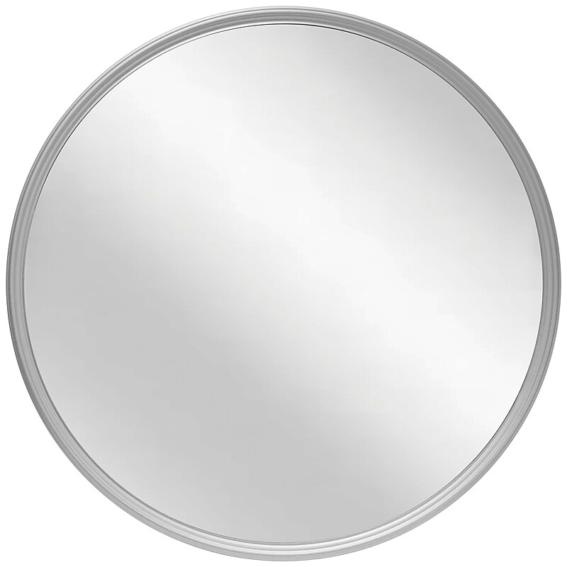 Infinity Instruments Deep Frame Metal Wall Mirror, 24" (20216SV) image 1