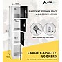 AdirOffice 72" 4-Tier Black Storage Locker (629-204-BLK)~#|#~1466D96E-7EB2-4FED-9D0CC561798B62AB_sc7