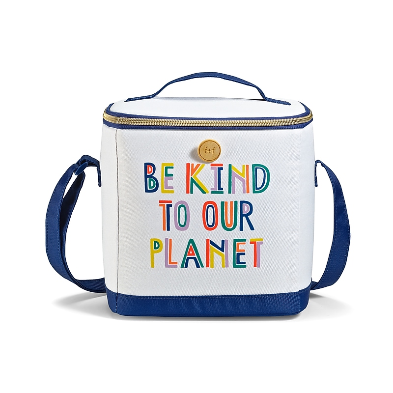 Fit & Fresh Kids Be Kind to Our Planet Insulated Lunch Bag, Multicolored (7447FFP2561) image 1