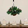 Nearly Natural 16-in Artificial Pine and Berry in Hanging Basket (P2039)~#|#~146915F1-769A-4951-8F09BB1365566C79_sc7