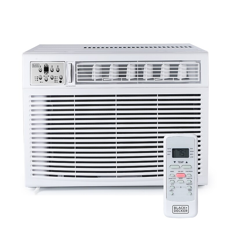 Black & Decker 230-Volt 18,000 (BTU DOE) Window Air Conditioner with Remote, White (BD18WT6) image 1