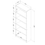 South Shore Axess 5-Shelf Bookcase, Pure Black (7270768)~#|#~146E4A8F-99B4-4601-95D14EFFDAB78A0E_sc7