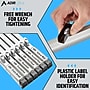 AdirOffice Hanging Clamp Document Holder, 42", Horizontal, Silver Aluminum, 12/Pack (ADI6056--2)~#|#~1474BBC3-DA90-4107-B3E7CE4B35F1B854_sc7