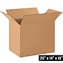 20" x 14" x 16" Shipping Boxes, 32 ECT, Brown, 20/Bundle (201416)~#|#~14753B78-DBBF-44A8-95510E004D89BEE4_sc7