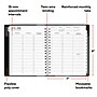 2026–2027 Staples 7" x 9" Academic Weekly and Monthly Appointment Book, Black (ST25497-27)~#|#~14769216-5BBD-4C3E-B79F6B2247567804_sc7