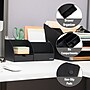 Mind Reader 7 Compartment Plastic Desk Organizer, Black (JOEANCH-BLK)~#|#~1477E563-C2D8-40CF-A895AC0ABABB7594_sc7