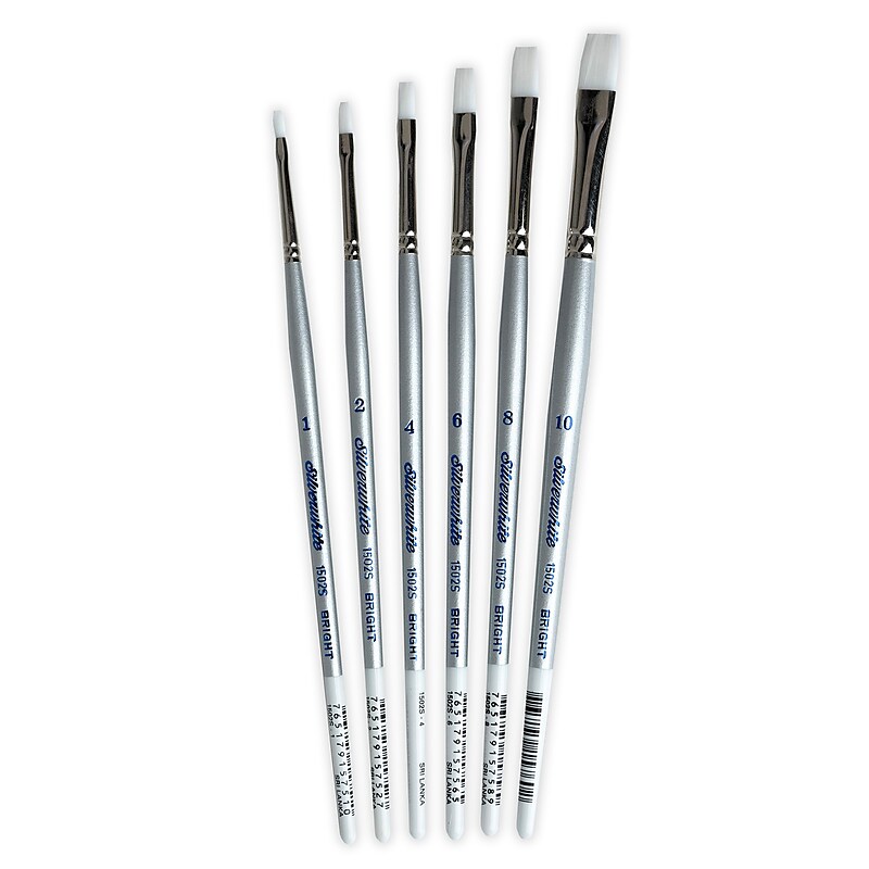 Silver Brush Silverwhite Bright Brush, 6/Pack (SLVSW1585) image 1
