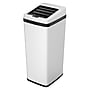 iTouchless Stainless Steel Sliding Lid Sensor Trash Can with AbsorbX Odor Control System, 14 Gal., White (IT14SW)~#|#~147B682C-8048-4B36-AADE946108AE66C0_sc7