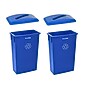 Alpine Industries Polypropylene Recycling Bin, 23 Gallon, Blue, 2/Pack (ALP477-R-BLU-PKG3-2)~#|#~147FFD03-77BA-4CFE-B72CB08CD2E142E2_sc7