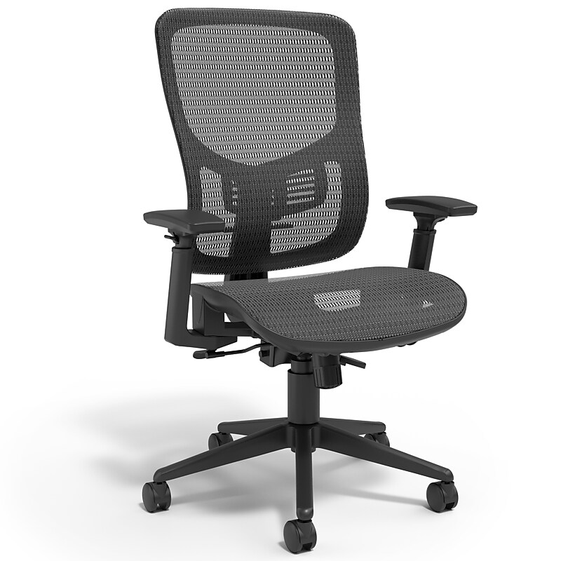 Staples Kroy Ergonomic Mesh Swivel Task Chair, Black (UN59456) image 1