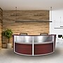 Regency Marque 124.5"W Curved Reception Desk Workstation, Mahogany (77312MH)~#|#~1480DA94-00DE-4097-92E27810DEED4D12_sc7