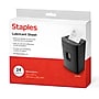 Staples Shredder Lubricant Sheets, 8.5" x 6", 24/Pack (36395)~#|#~148487F3-1CC4-43E3-80F4ED7A49C0F641_sc7