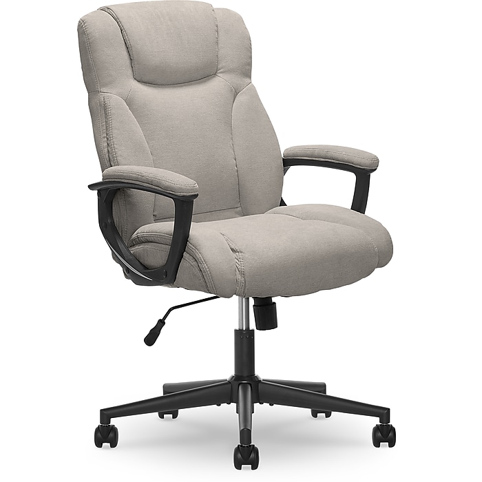 Serta Hannah II Fabric Executive Chair, Gray (43672D) | Staples