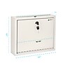 AdirOffice Steel Multipurpose Drop Box Interoffice Mailbox, Large, White (631-03-WHI-PKG)~#|#~1487CAD2-85CE-413E-B6B60ECD011E8747_sc7