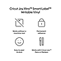 Cricut Joy Xtra Smart Label Die Cutting Permanent Writable Vinyl, White, 3 Sheets/Pack (2010336)~#|#~1489340F-EE72-43AF-8A04B3715E228001_sc7