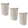Mind Reader 15.8 Gallon Hamper with Lid, Plastic, Ivory, 3/Pack (3PK60HAMP-IVO)~#|#~1489F7B0-13C9-4018-AF2A5EBAD19A9A75_sc7