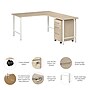 Bush Business Furniture Hustle 60"W L Shaped Computer Desk with 3 Drawer Mobile File Cabinet, Natural Elm (HUS006NE)~#|#~148B46AF-F5FF-44D9-BF3D686608B25A3E_sc7