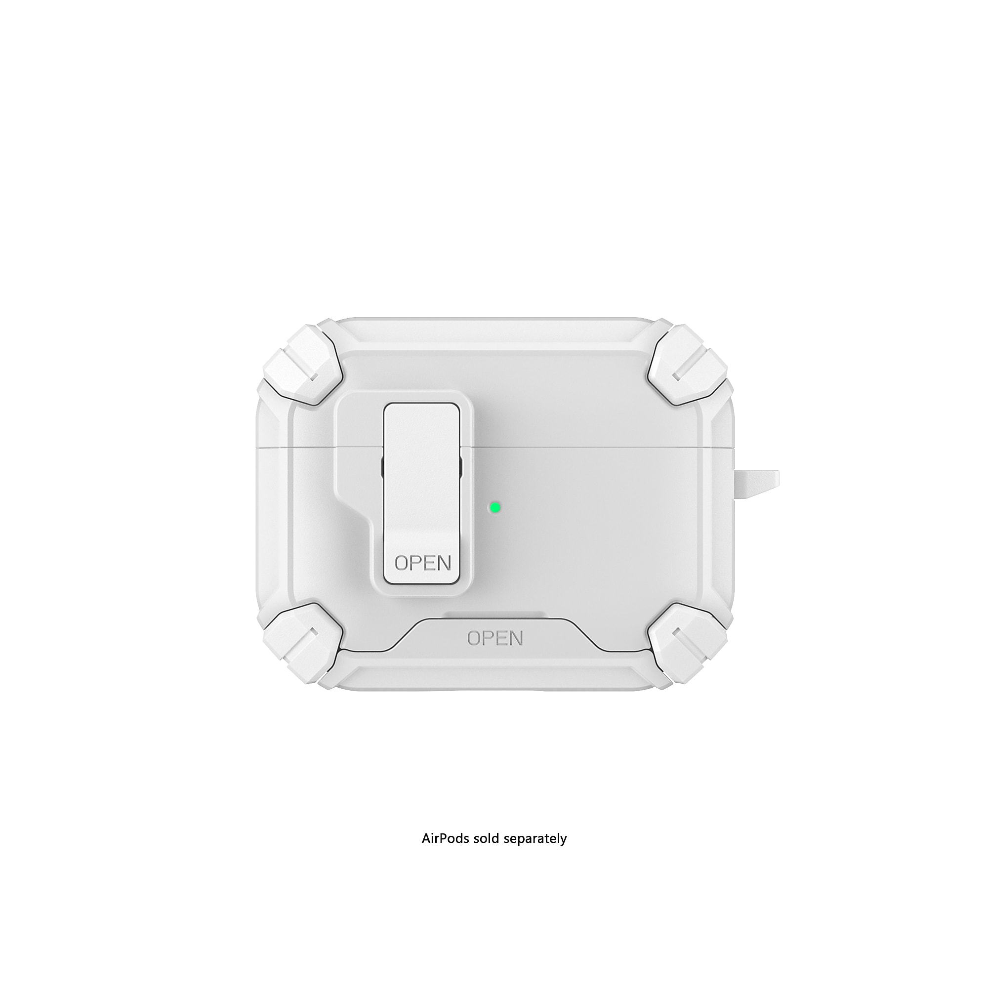 SaharaCase Raider Series Heavy Duty Case Compatible with Magsafe for Airpods Pro 3, Secure Lock, White Stone (HP00218) Sansujyuku sansujyuku.com