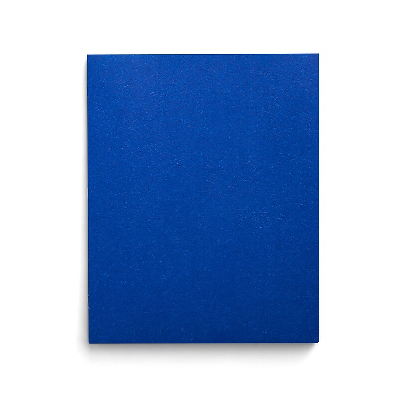Staples Smooth 2-Pocket Paper Folder with Fasteners, Blue, 25/Box (50774/27542-CC) image 1