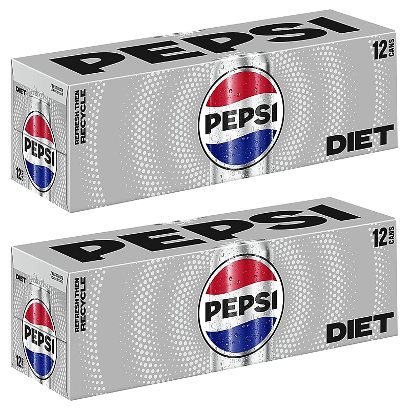 Diet Pepsi Soda, 12 oz., 24 Cans/Carton (83775) image 1