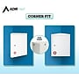 Viva Comfort Steel 2-Shelf Corner Mount Locking Medicine Medical Cabinet, 0.9 cu. ft., White (ADI999-01-1-MK)~#|#~14904401-F64B-4708-AE7A5AC34C6C6EF1_sc7