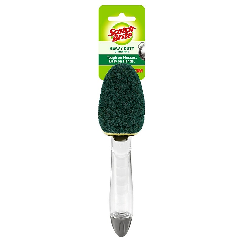 Scotch-Brite Heavy Duty Dishwand, Green/Yellow (650-4) image 1