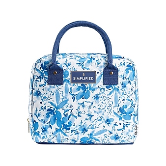 Fit & Fresh Simplified Lunch Bag, Blue Floral (7039SIM3166)