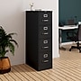 Staples Commercial 4-Drawer Vertical File Cabinet, Locking, Letter, Black, 25"D (25164D)~#|#~1497239C-687C-4E02-B4569E3F3436DAC7_sc7